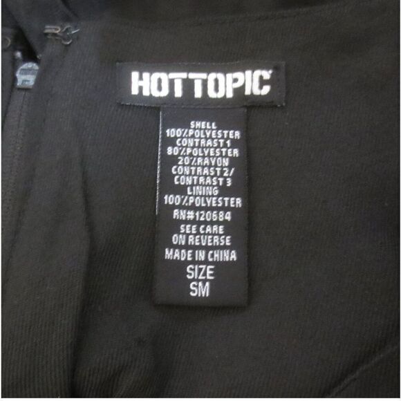 Hot Topic Black & Red Side Lace-Up Skirt - Picture 6 of 7